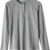 JSEIAJB Women's Slim-fit Base Shirt Long Sleeve T-Shirt O Collar Top Spring and Autumn Clothing