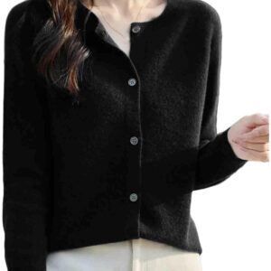 Winter Women Sweater Wool Knitwear Fashion Solid Cardigan Classic Long Sleeve Clothing Tops